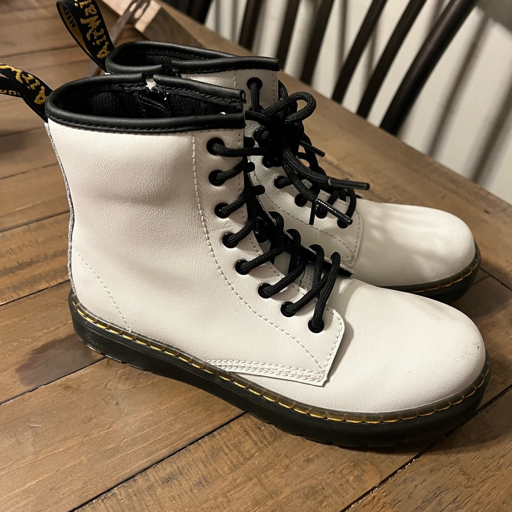 Dr. Martens Black and White Boots